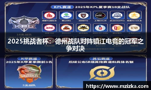 2025挑战者杯：德州战队对阵镇江电竞的冠军之争对决